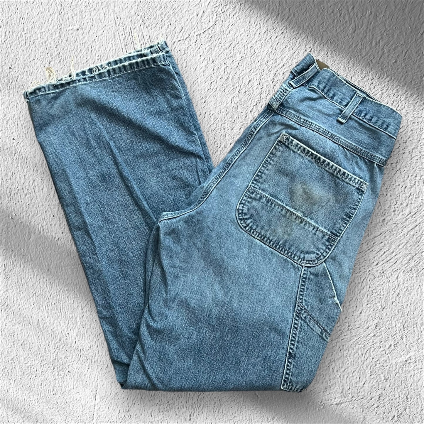 Vintage Old Navy Painter Pants Denim Blue Jeans – Size 32x34