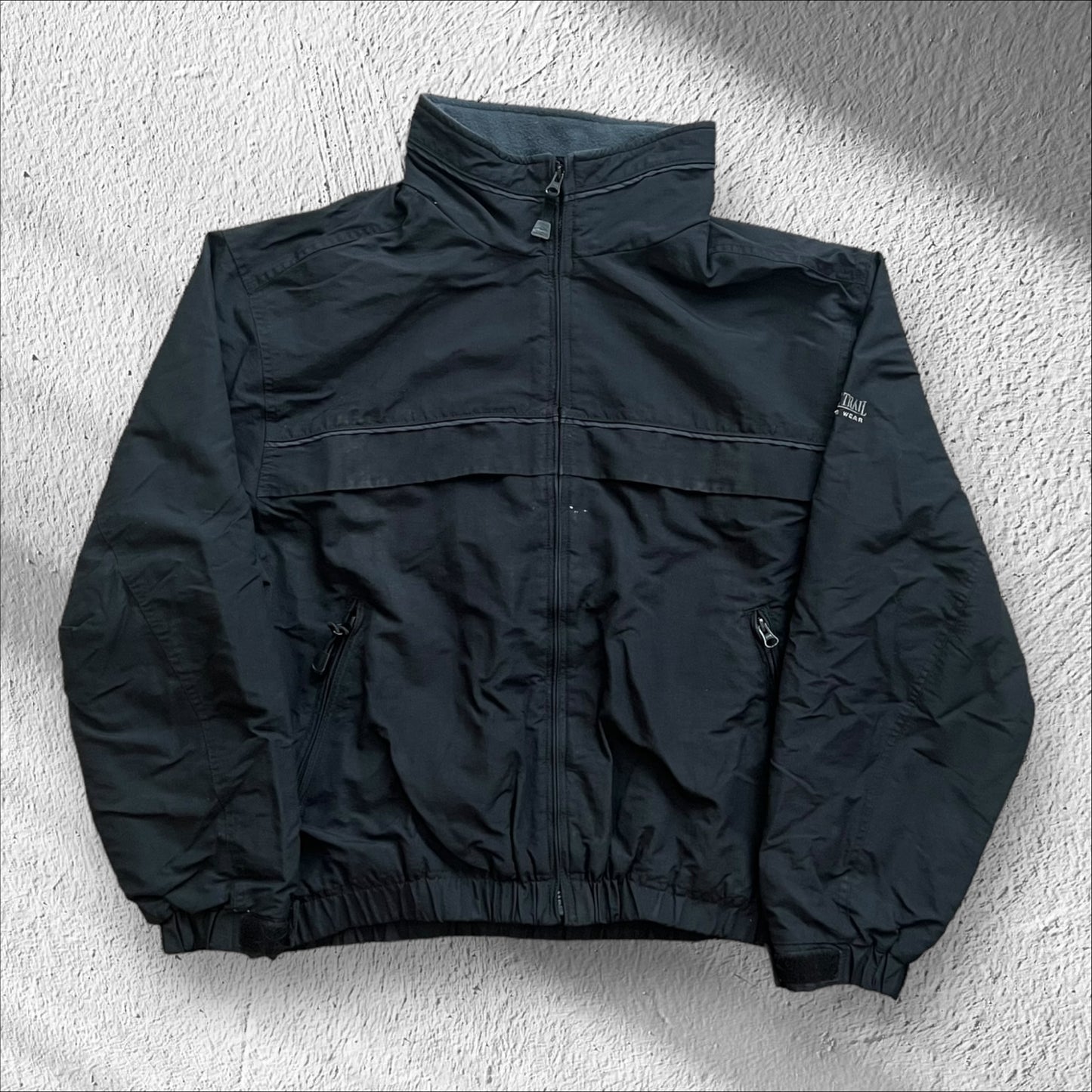 Pacific Trail Black Windbreaker Jacket – Men’s Medium