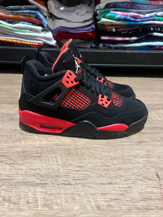 Air Jordan 4 Retro Red Thunder GS Size 4Y 408452-016