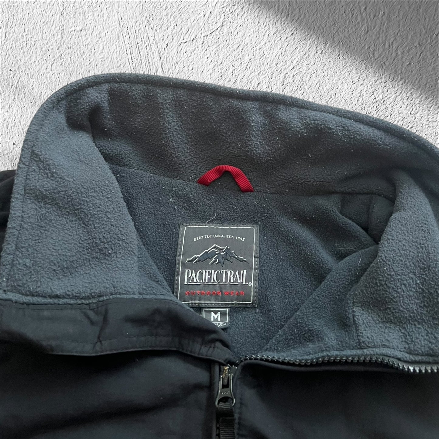 Pacific Trail Black Windbreaker Jacket – Men’s Medium