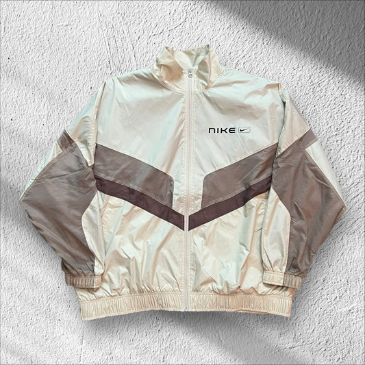 Nike Sportswear Retro Oversized Windbreaker Brown/Tan – Women’s XL