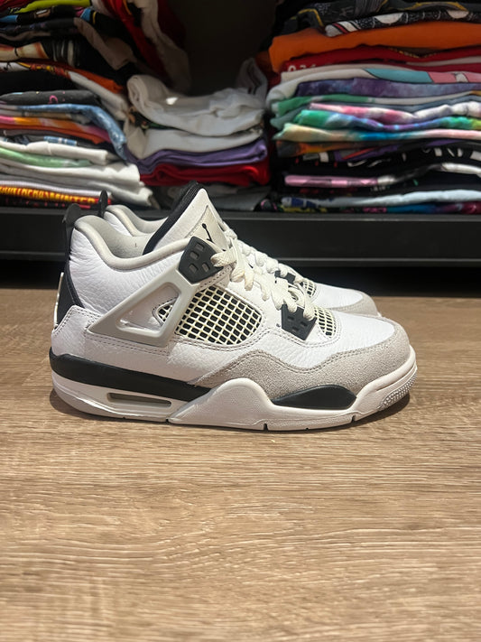 Air Jordan 4 GS Military Black Size 4.5Y 408452-111