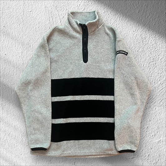 Vintage 90s Polo Ralph Lauren Jeans Co Striped Fleece Pullover – Size Large