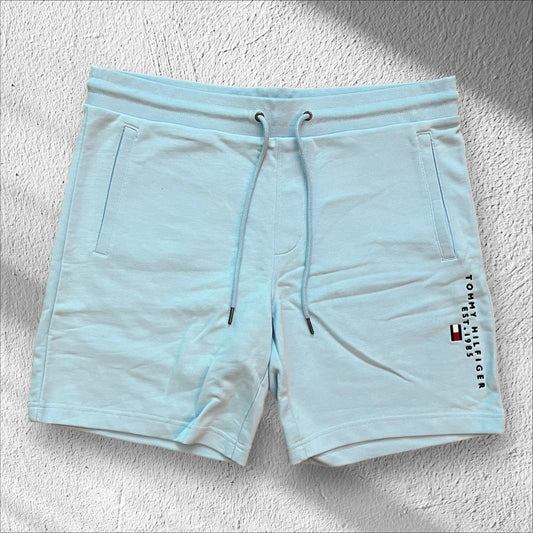 Tommy Hilfiger Baby Blue Cotton Shorts — Large