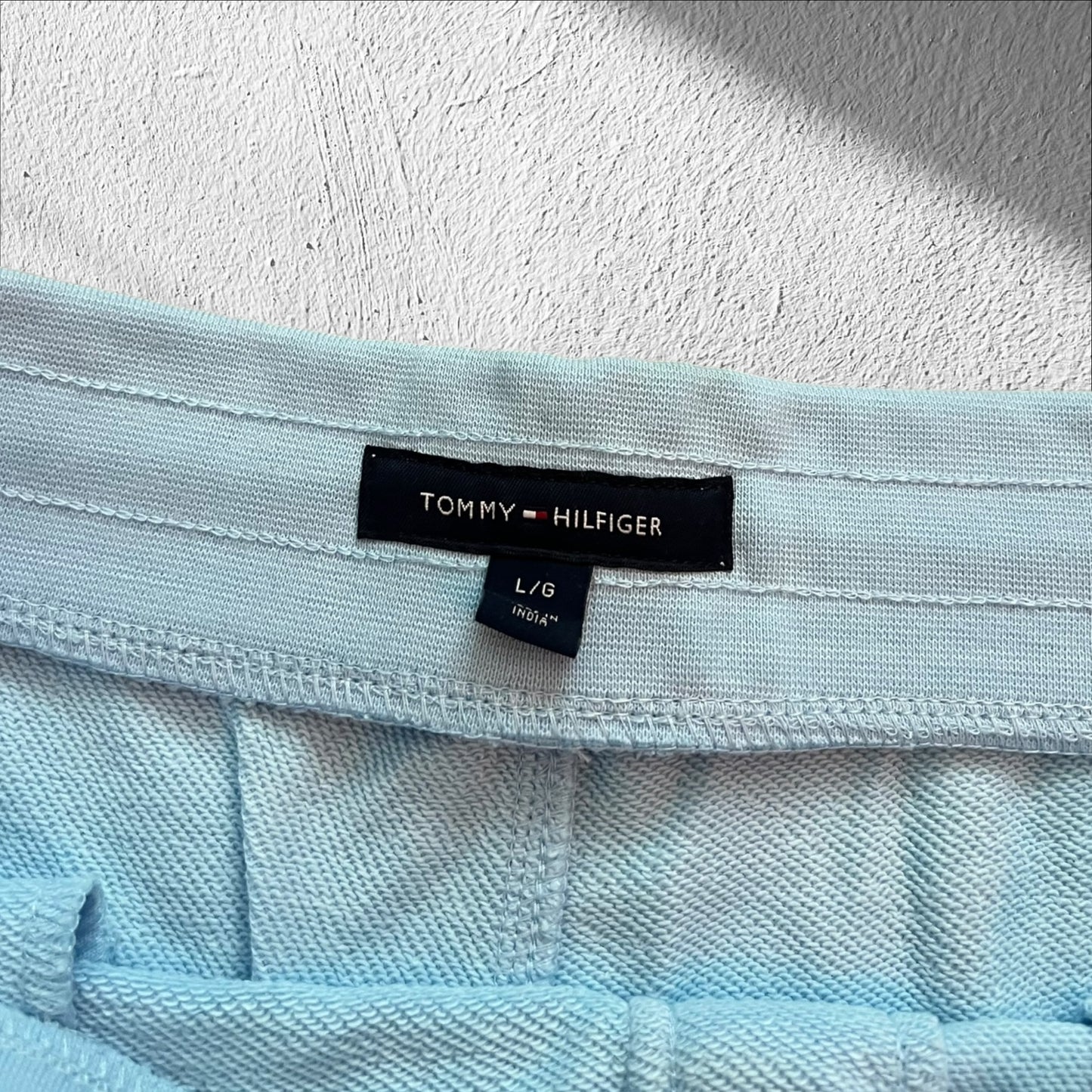 Tommy Hilfiger Baby Blue Cotton Shorts — Large