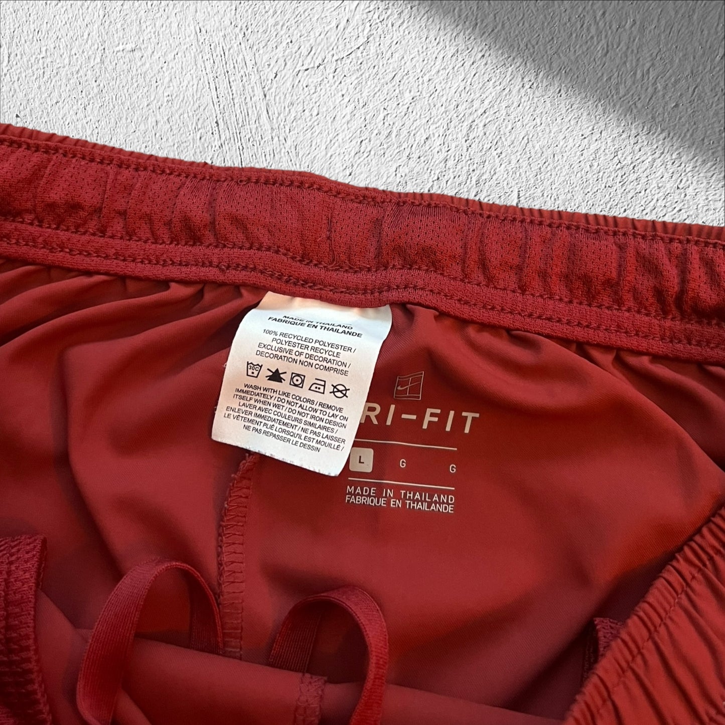 Nike Red Dri-Fit Training Shorts — Large