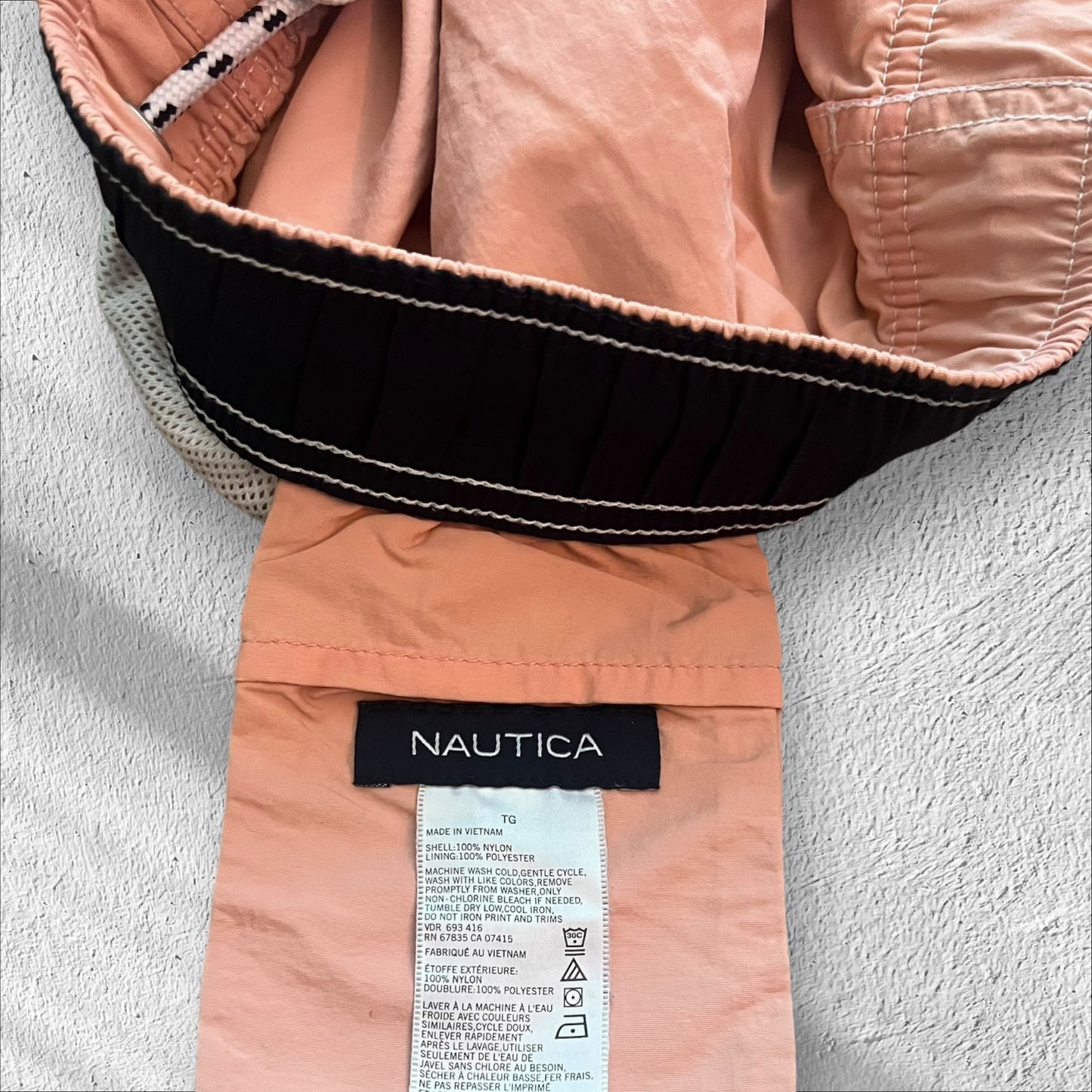 Nautica Pink Nylon Swimming Trunks – XL