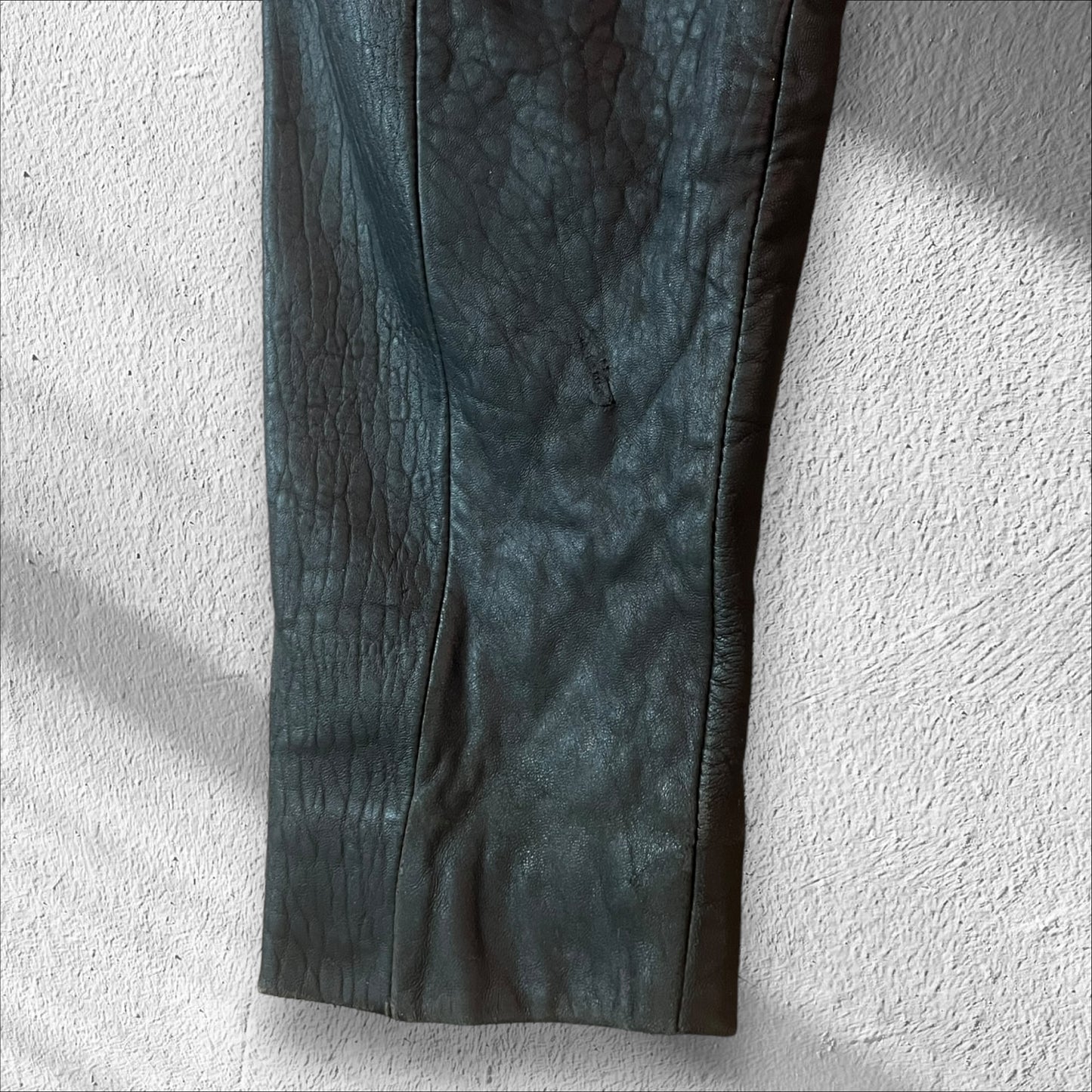 Vintage Mossimo Black Leather Moto Jacket Men’s XL