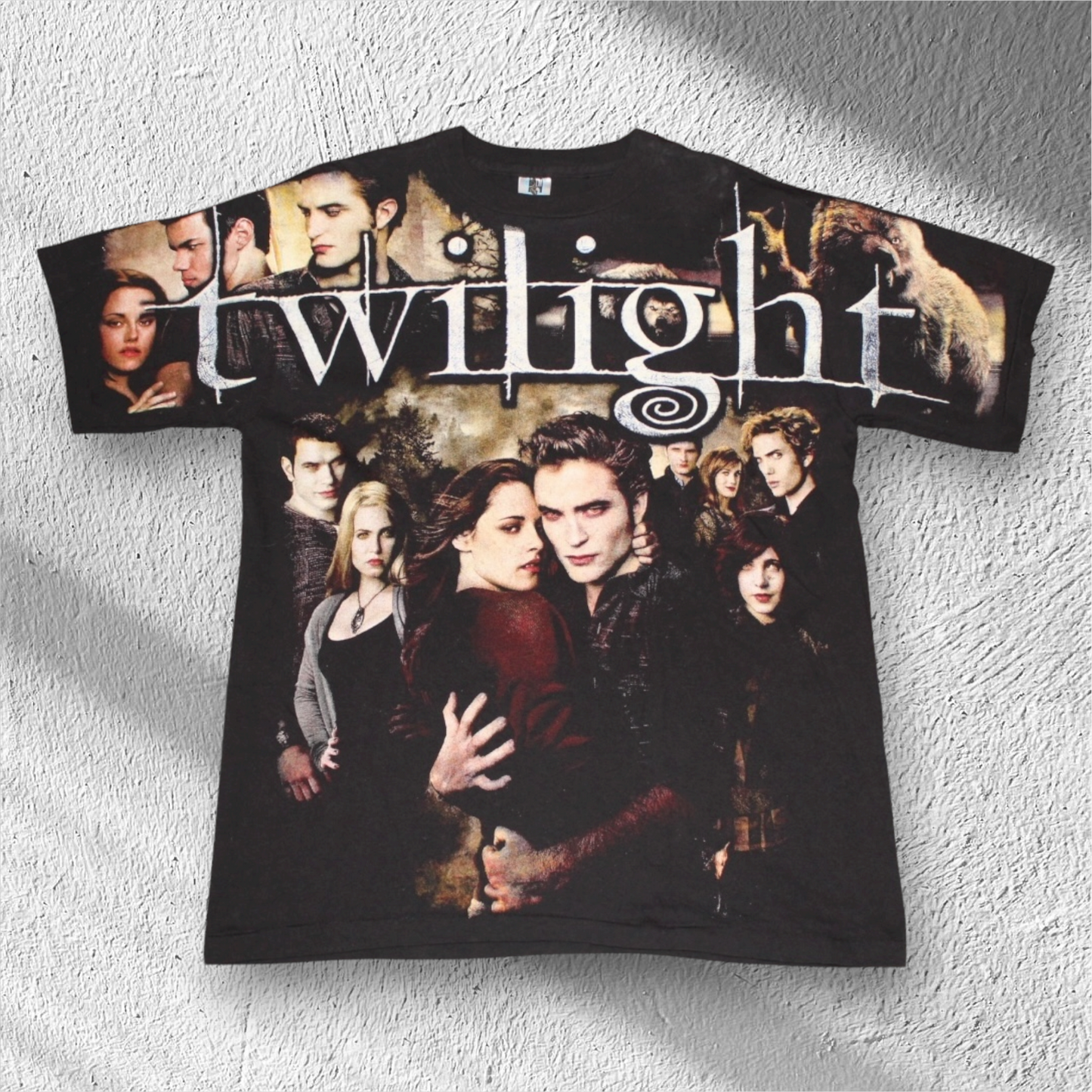 Twilight All-Over Print Vampire Movie Graphic T-Shirt XL