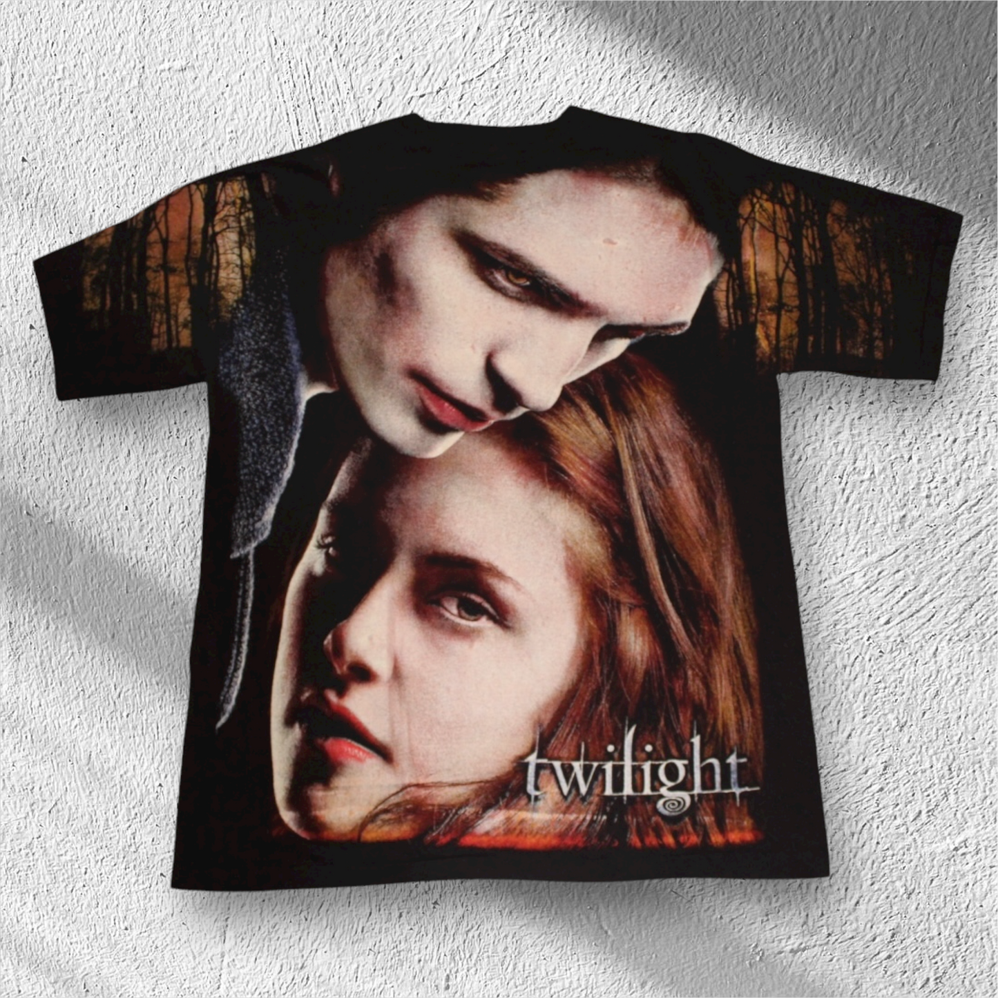 Twilight All-Over Print Vampire Movie Graphic T-Shirt XL