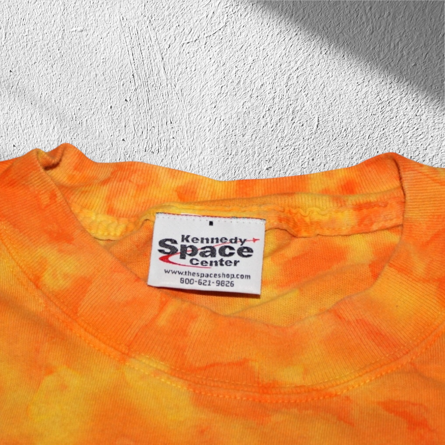 Vintage 90s Kennedy Space Center 50th Anniversary Launch Tie-Dye Shirt – Large