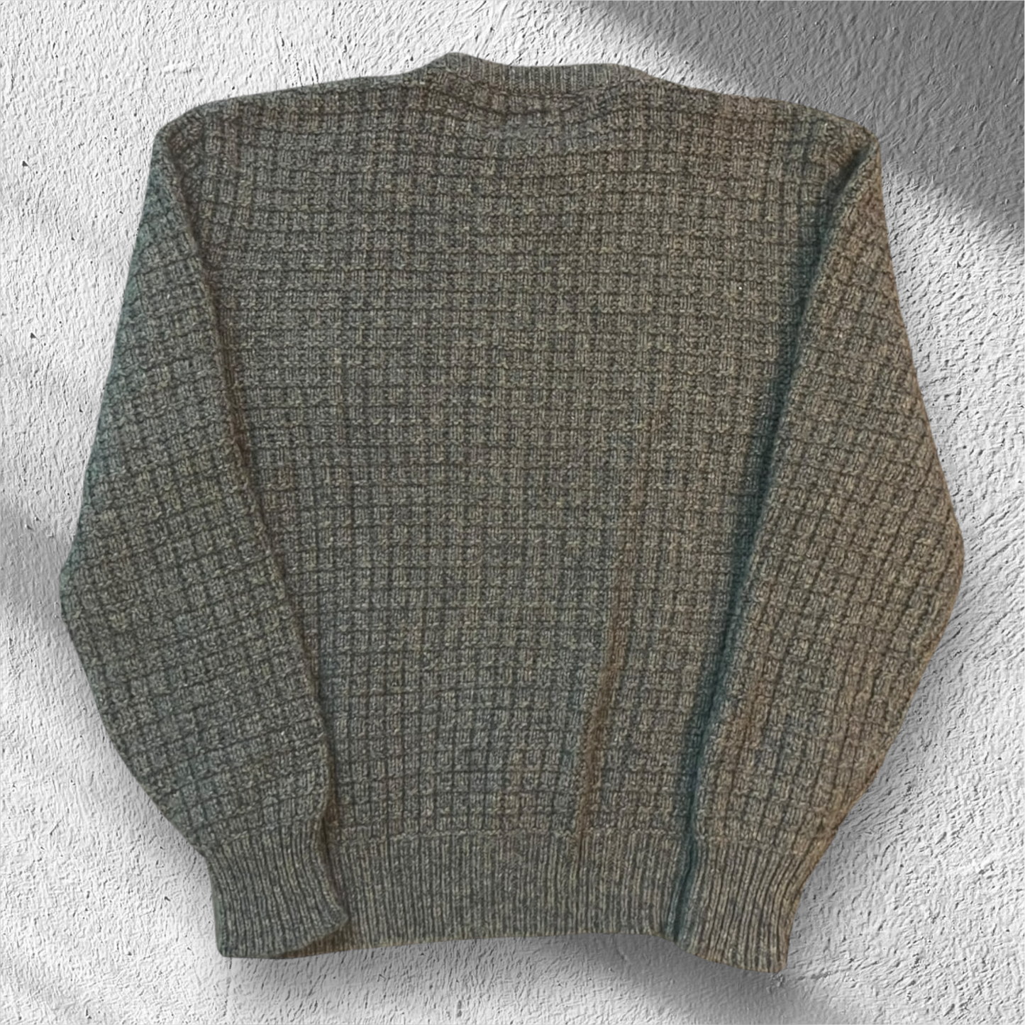 Vintage 90s Textured Pattern Wool Sweater Environmental Clothing Co Large