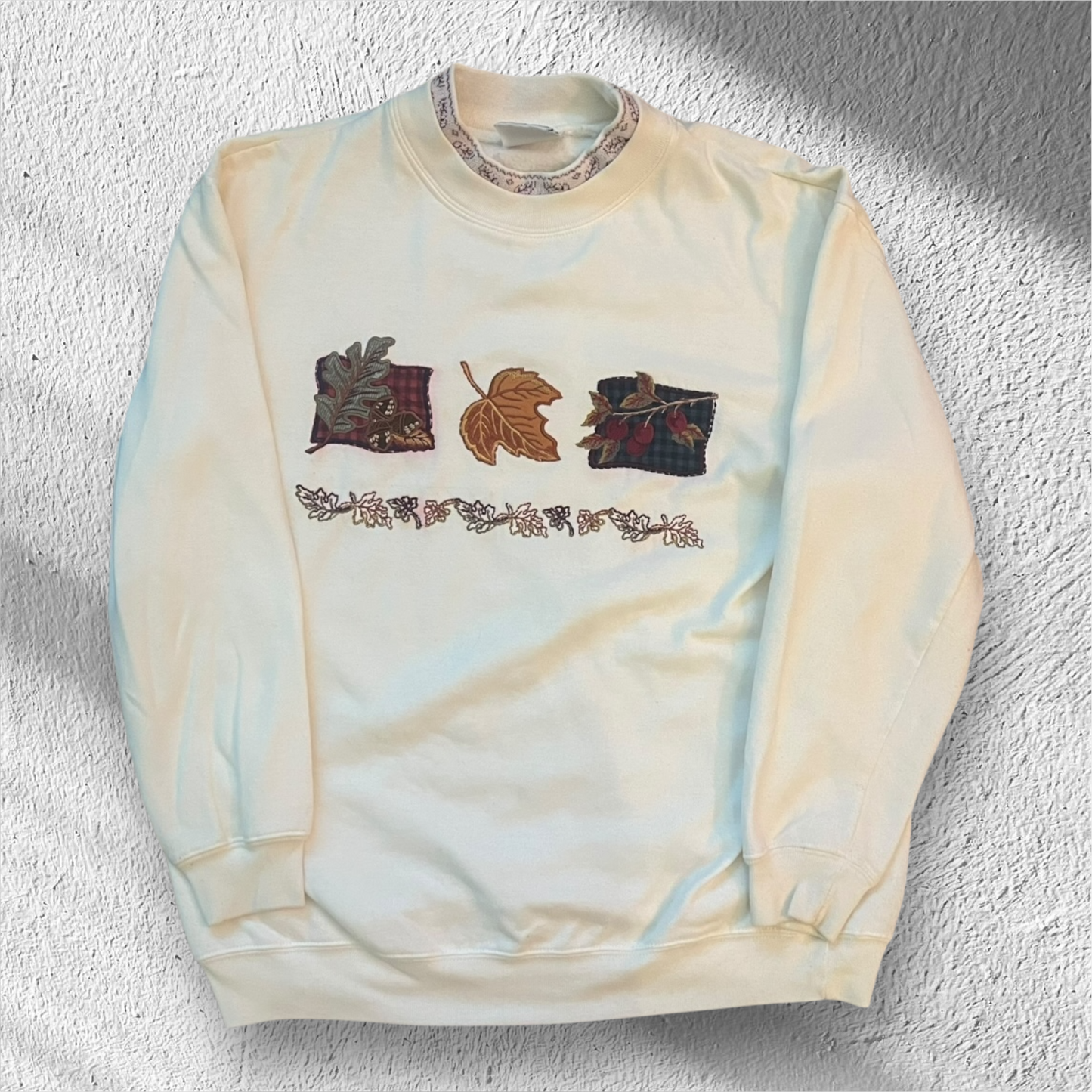 Vintage 90s Bobbie Brooks Autumn Leaves Fall Graphic Sweatshirt – Medium