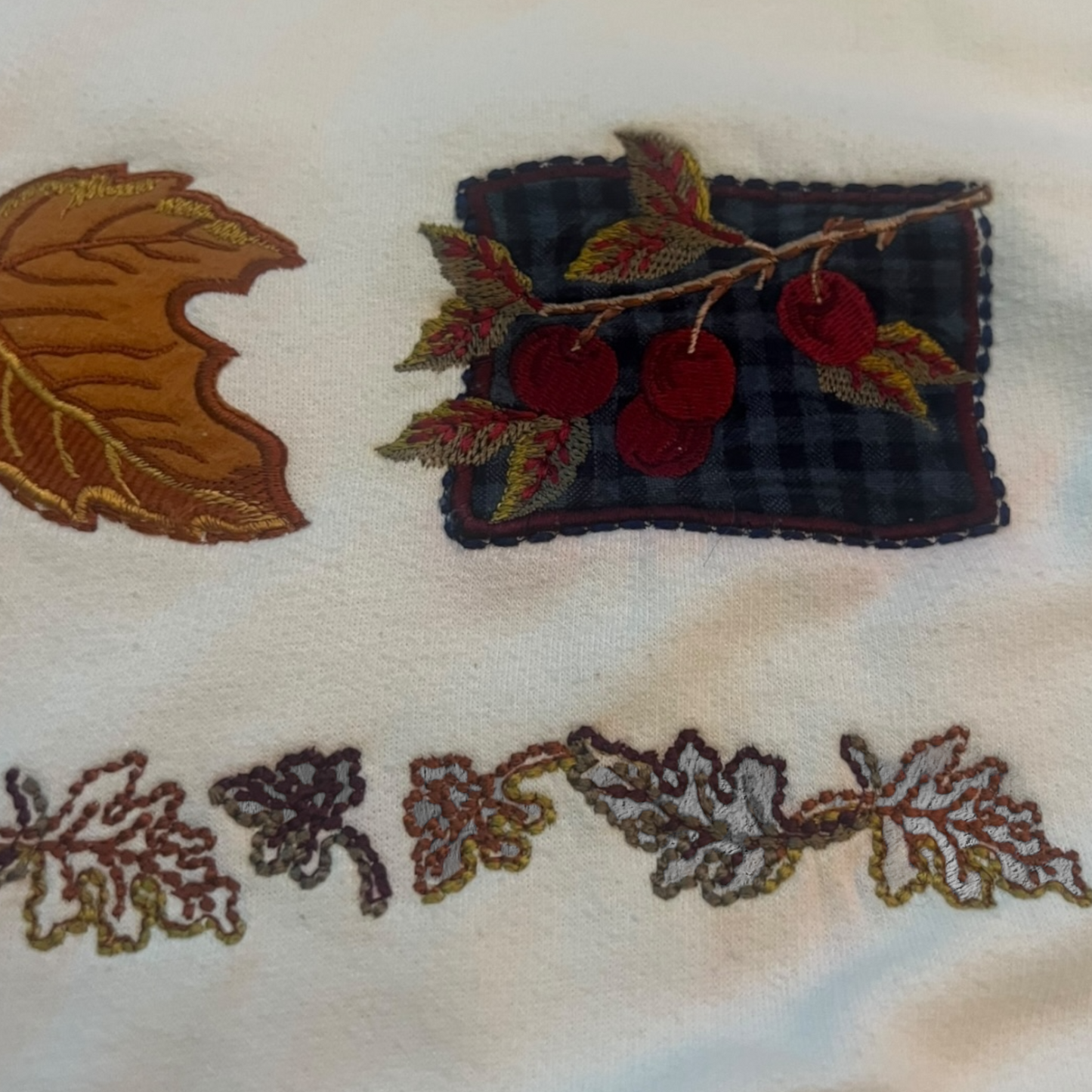 Vintage 90s Bobbie Brooks Autumn Leaves Fall Graphic Sweatshirt – Medium