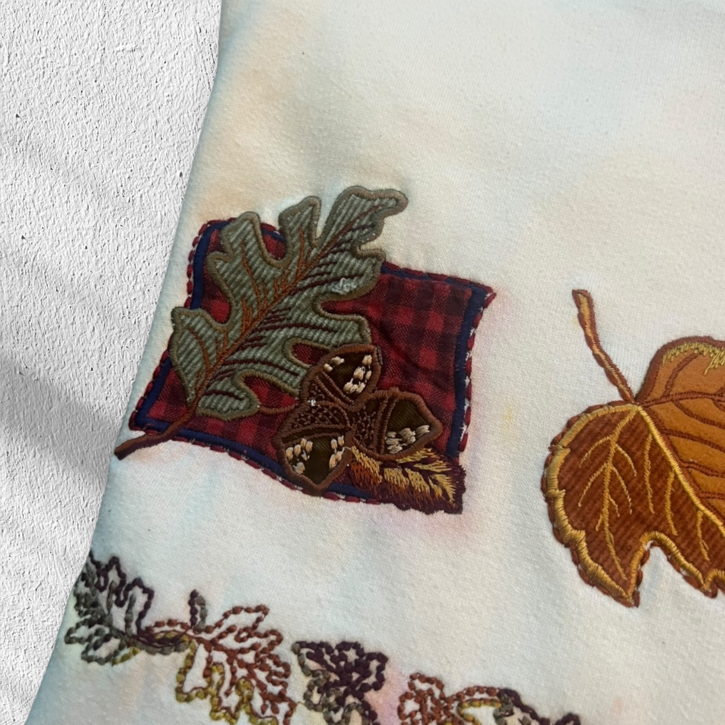 Vintage 90s Bobbie Brooks Autumn Leaves Fall Graphic Sweatshirt – Medium