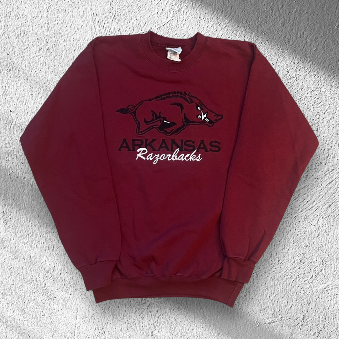 Vintage 90s Arkansas Razorbacks Crewneck Pullover – Small