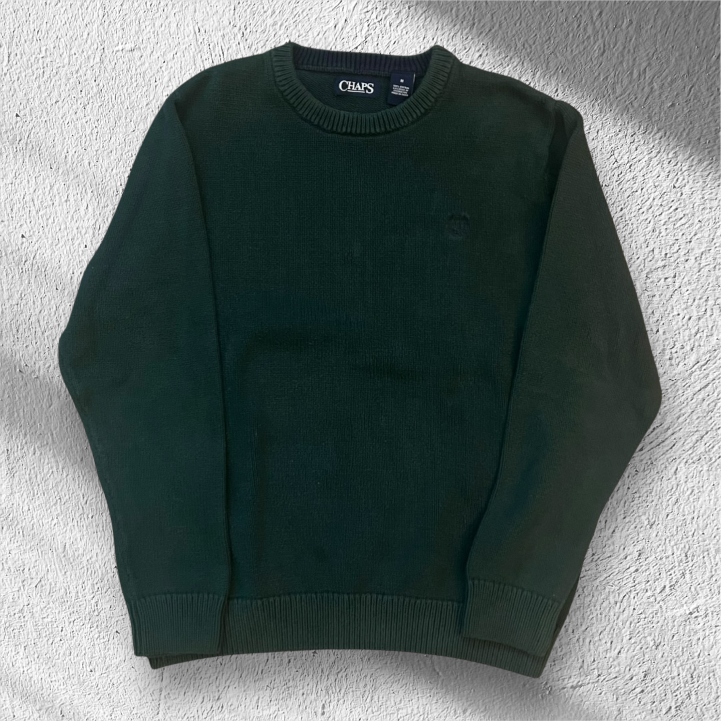 Vintage Chaps Ralph Lauren Green Knit Sweater – Medium