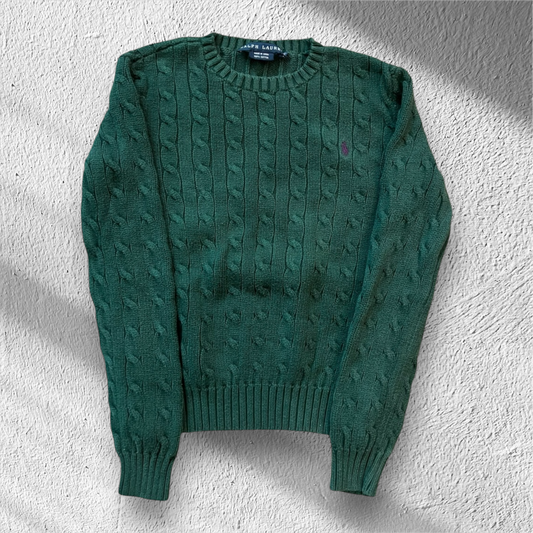 Polo Ralph Lauren Cable Knit Sweater Green XS