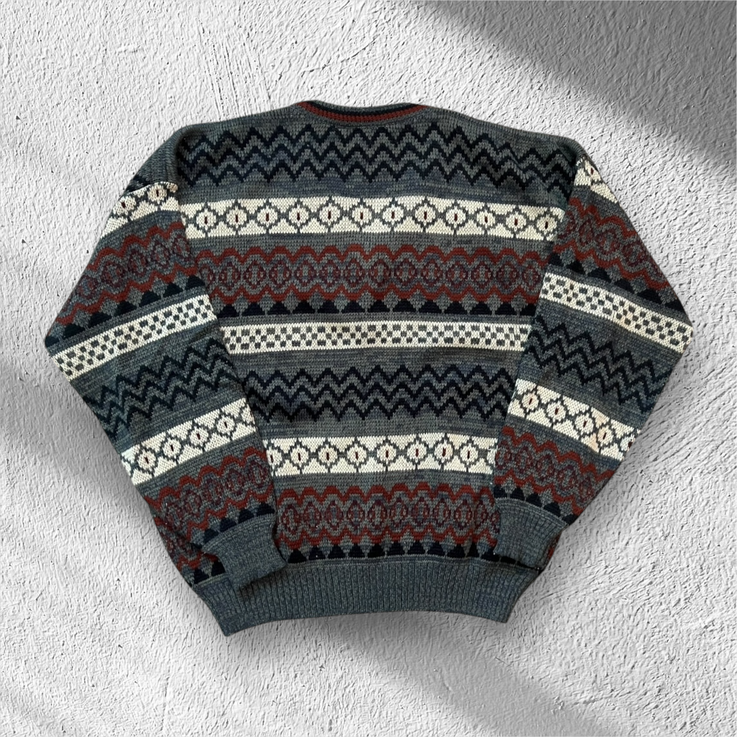 Vintage 90s The Men’s Store Sears V-Neck Knit Sweater – XL