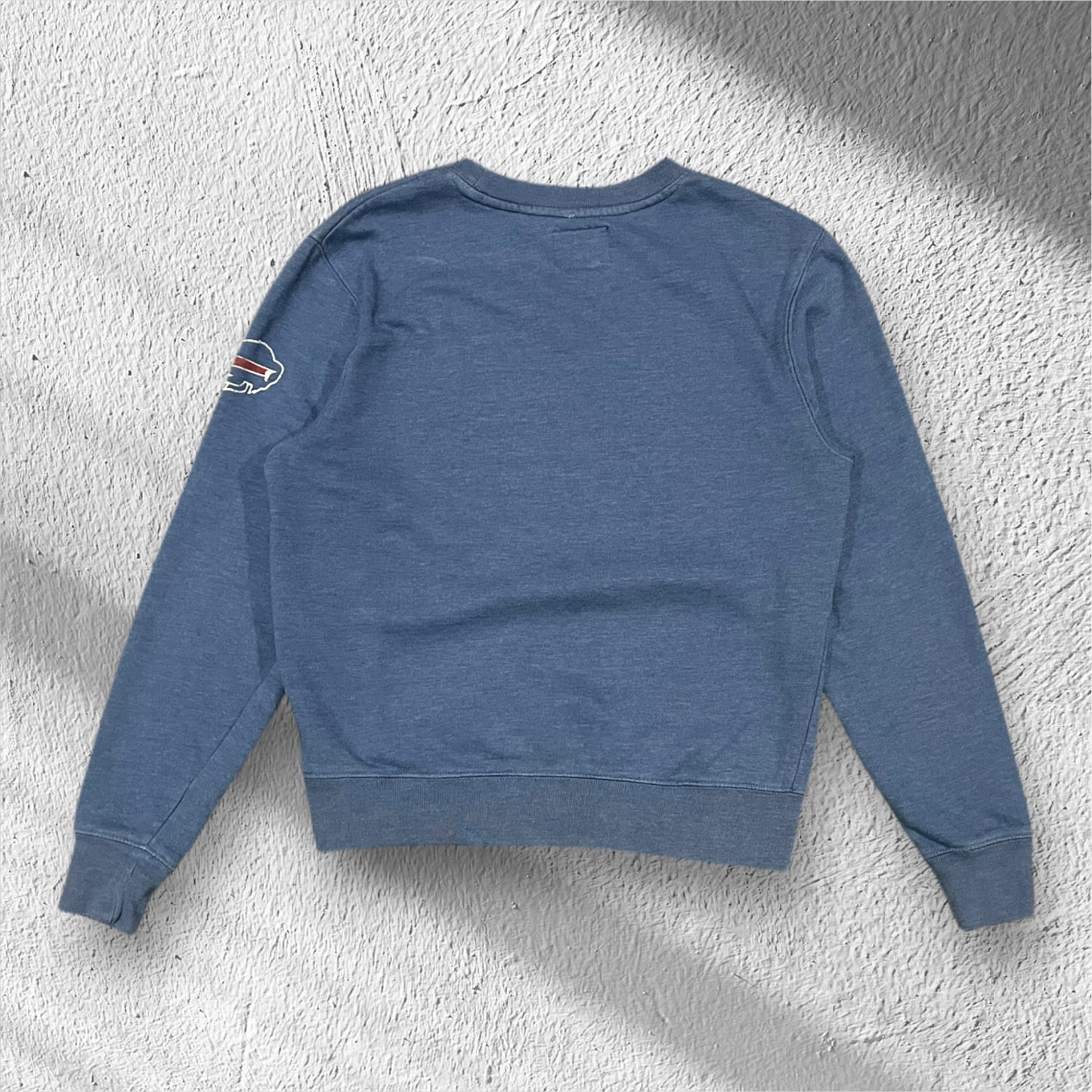 Buffalo Bills 47 Brand Spellout Pullover Crewneck – Size Small
