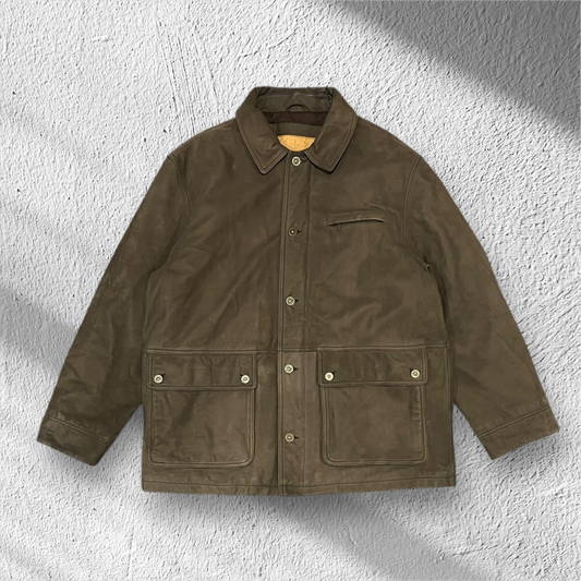 Vintage Timberland Genuine Cowhide Leather Jacket – XL