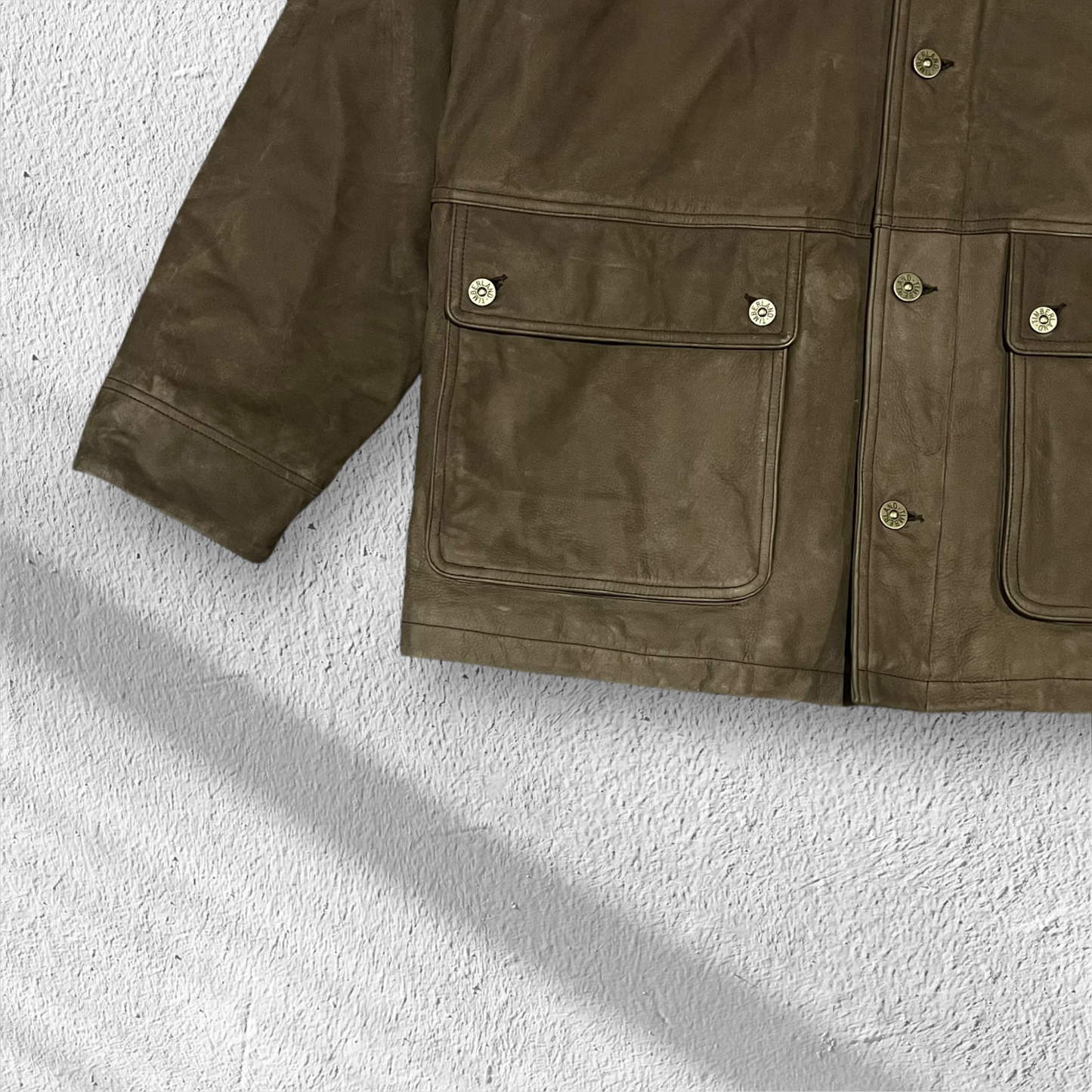 Vintage Timberland Genuine Cowhide Leather Jacket – XL