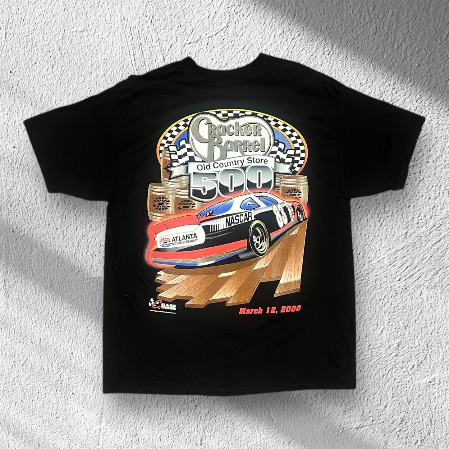 Vintage 2000 Atlanta Motor Speedway Cracker Barrel 500 Shirt (Large)