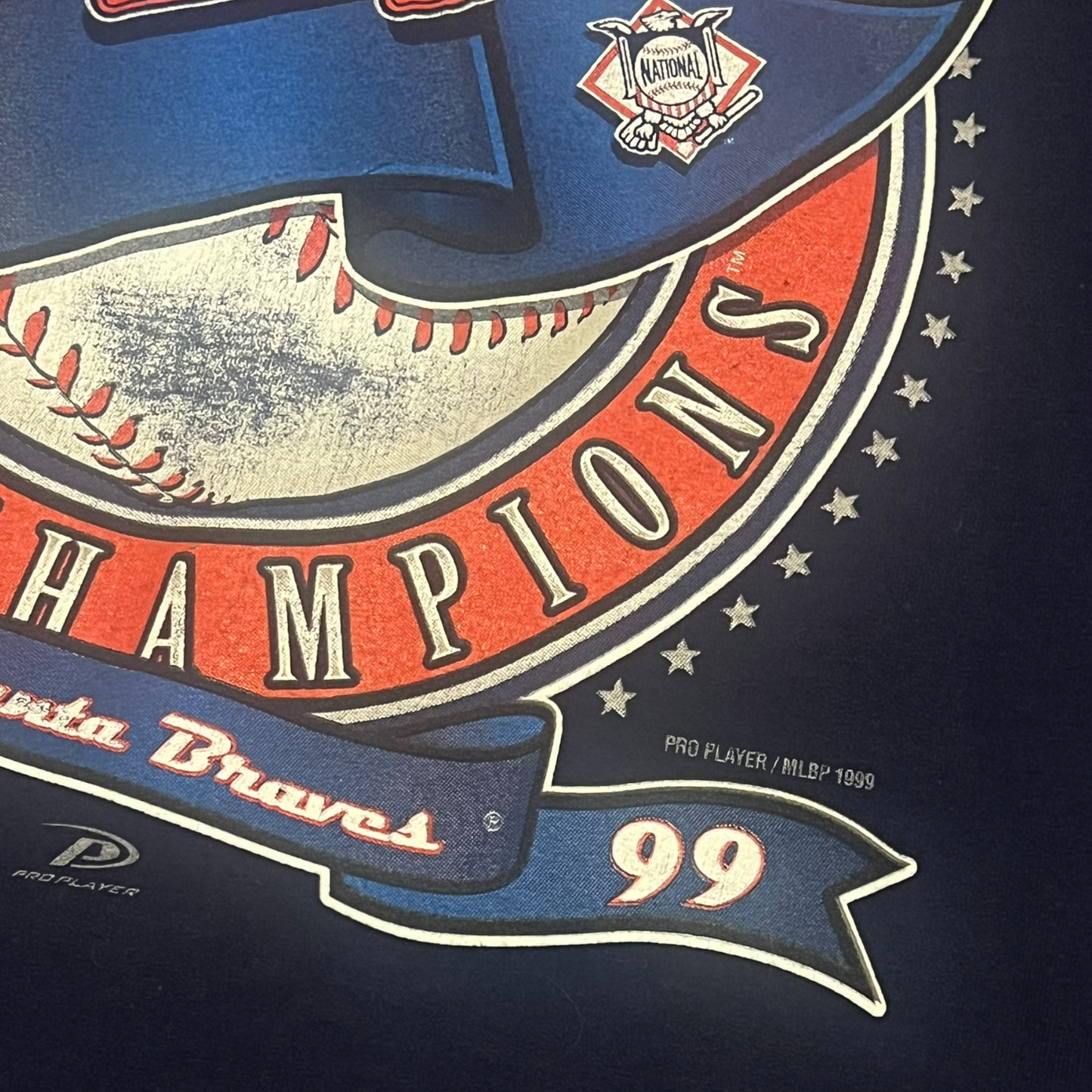 Vintage 1999 Atlanta Braves National League Champions Shirt Large