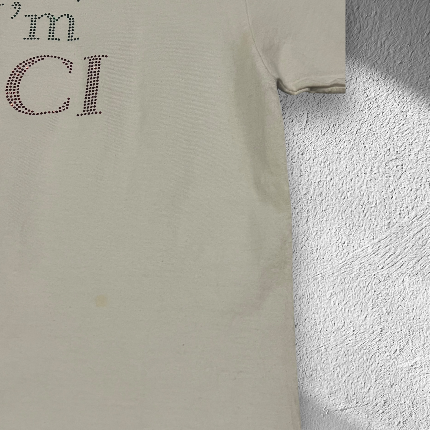 Chinatown Market “Thanks But I’m Gucci” Swarovski Crystal T-Shirt – Large