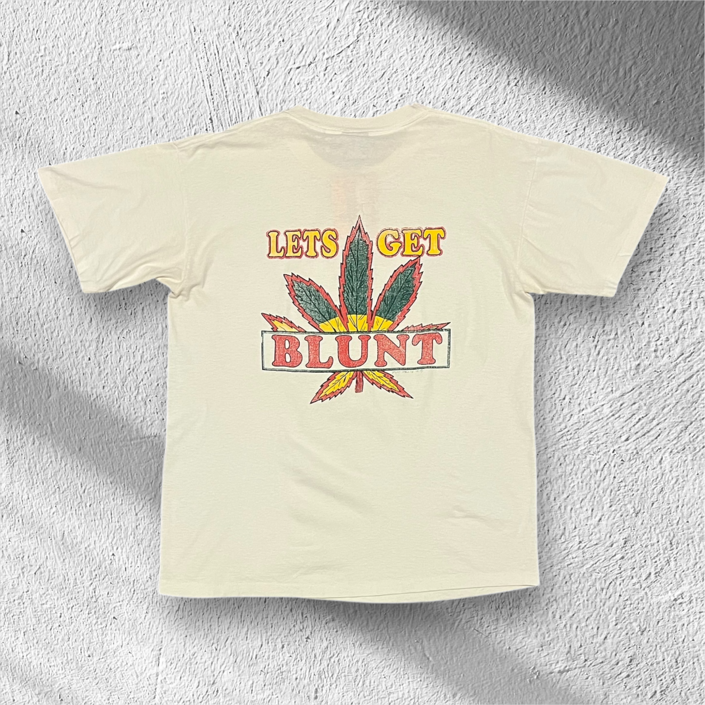 Vintage 90s Let’s Get Blunt Weed Shirt – Large