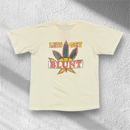 Vintage 90s Let’s Get Blunt Weed Shirt – Large
