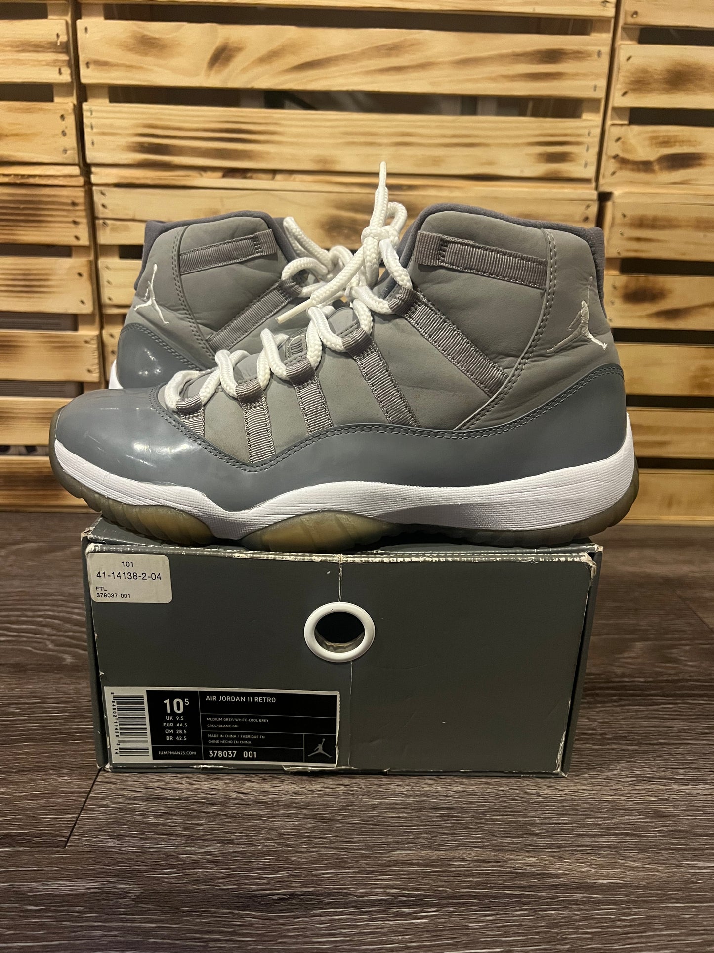 Air Jordan 11 Retro Cool Grey Size 10.5