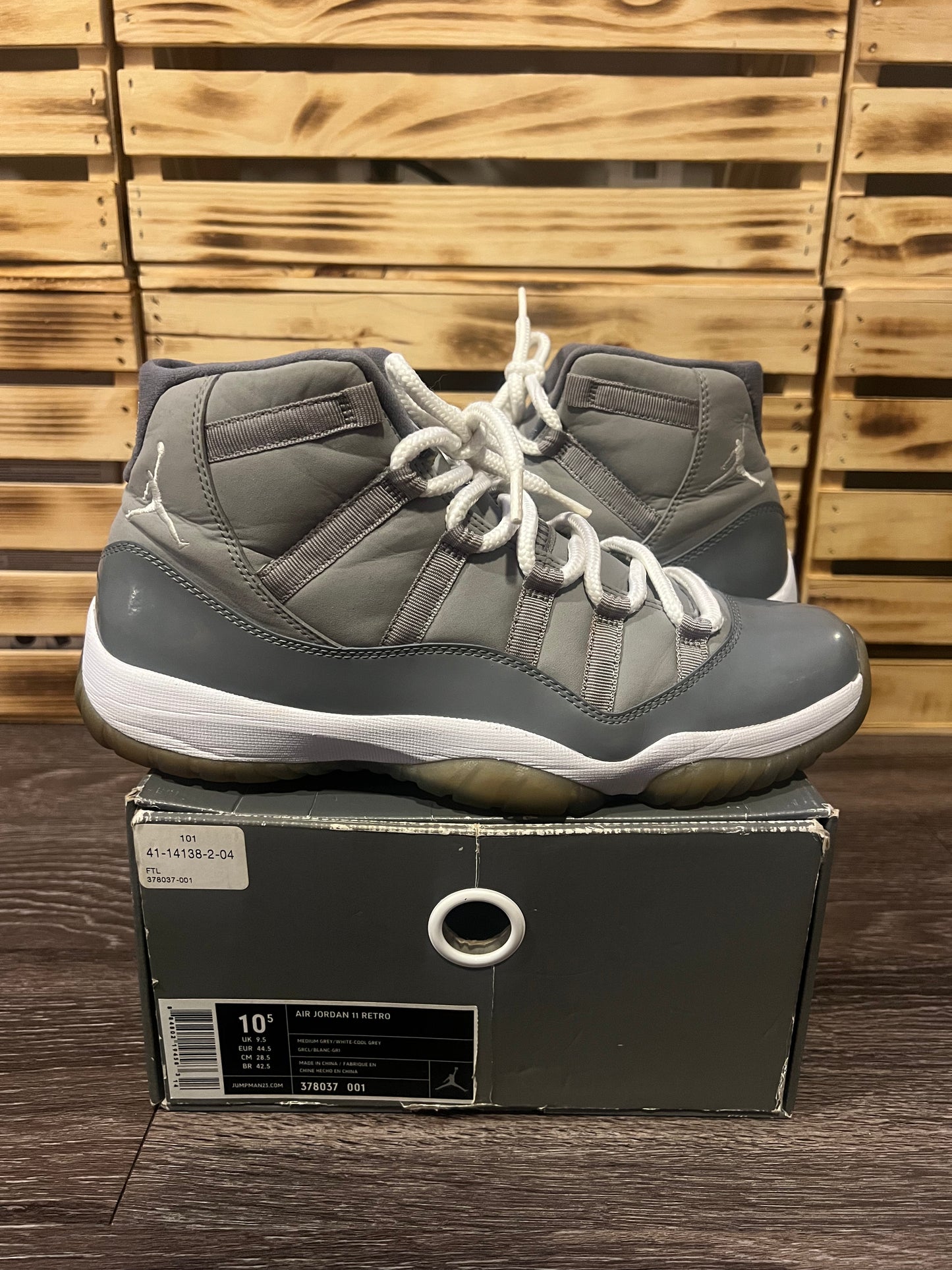 Air Jordan 11 Retro Cool Grey Size 10.5