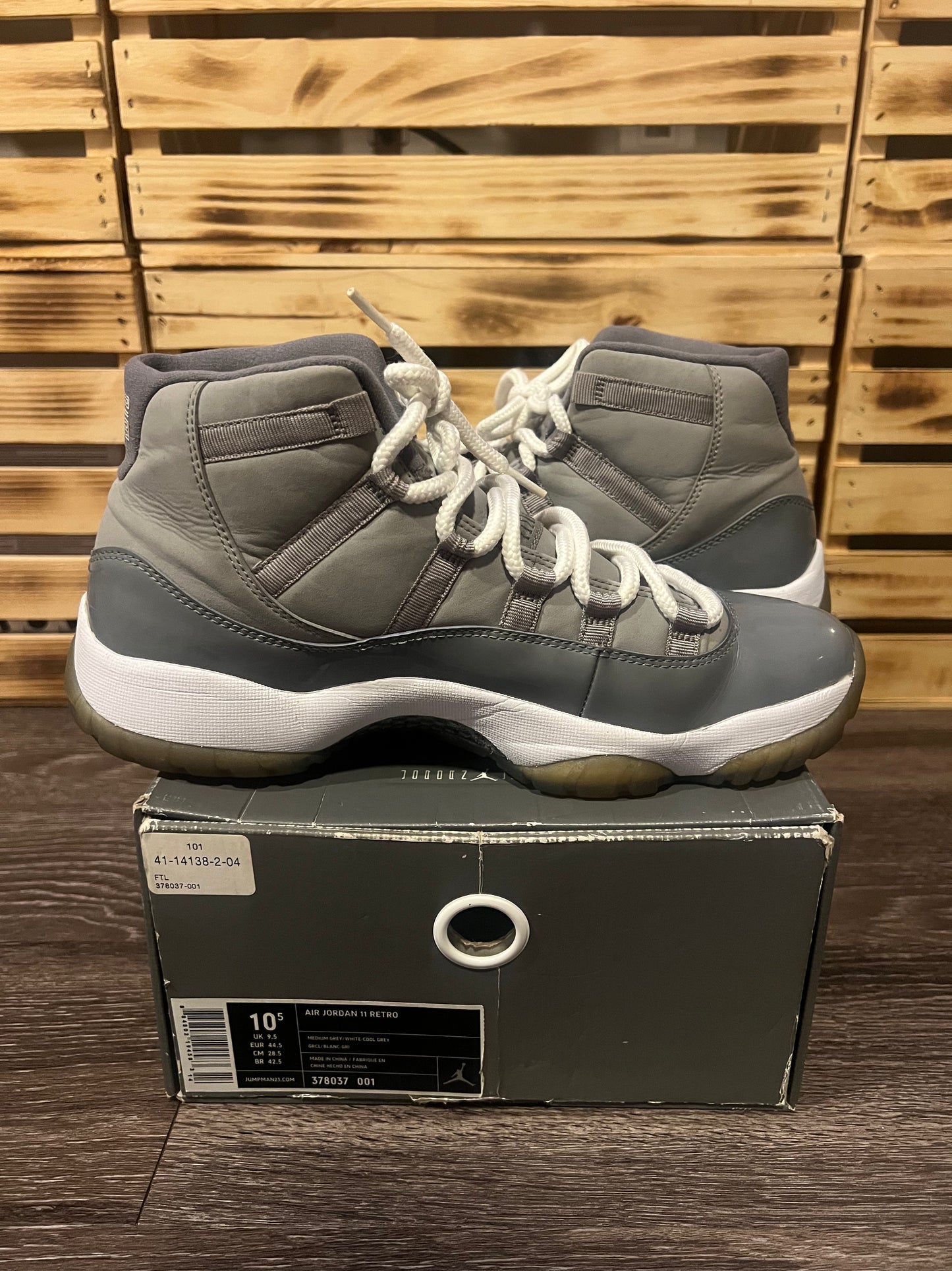 Air Jordan 11 Retro Cool Grey Size 10.5
