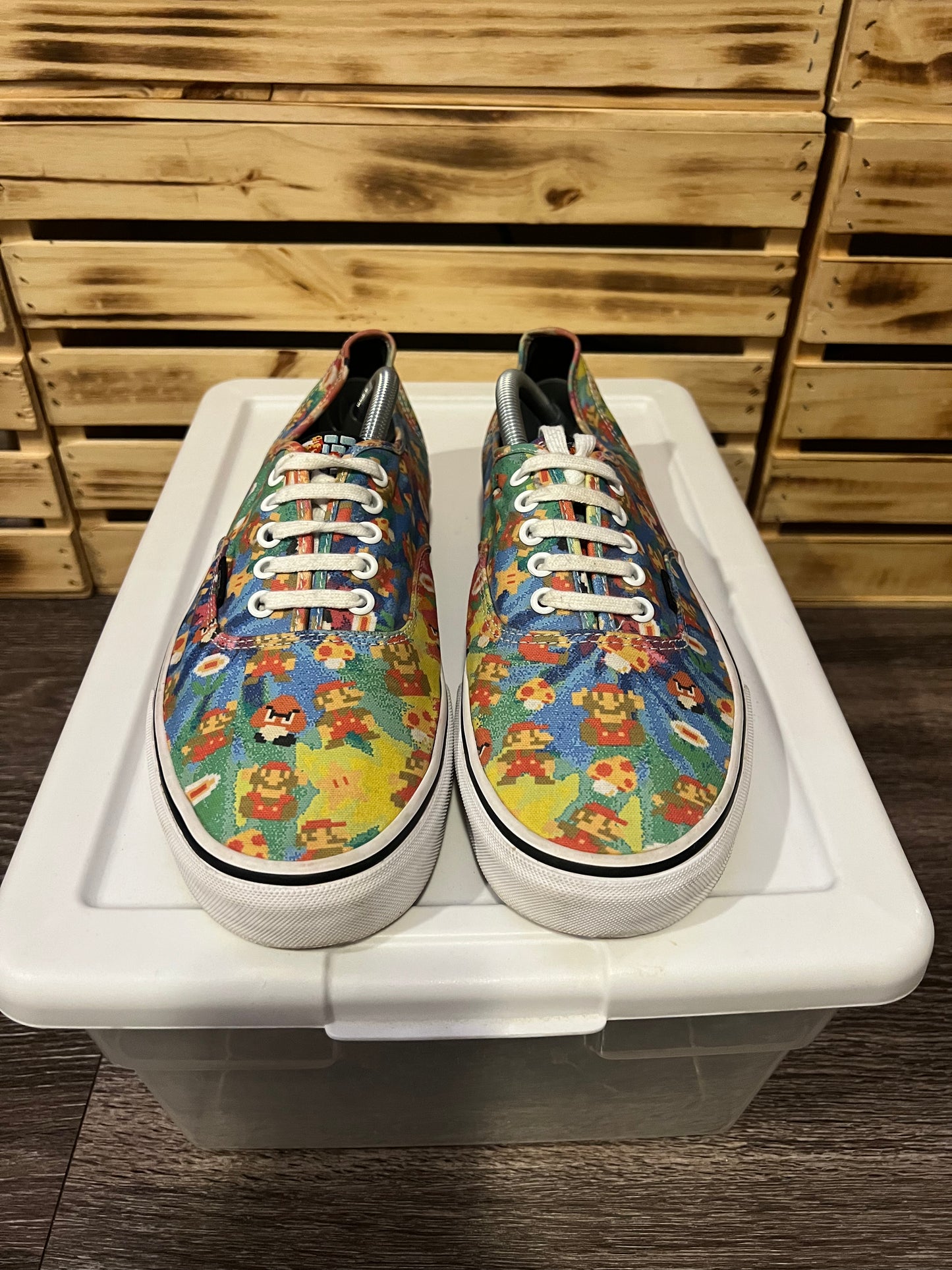 Vans x Nintendo Authentic 8-Bit Pixel Super Mario, Size 11