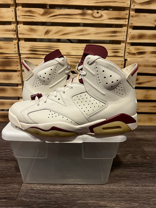 Air Jordan 6 Retro Maroon Size 11