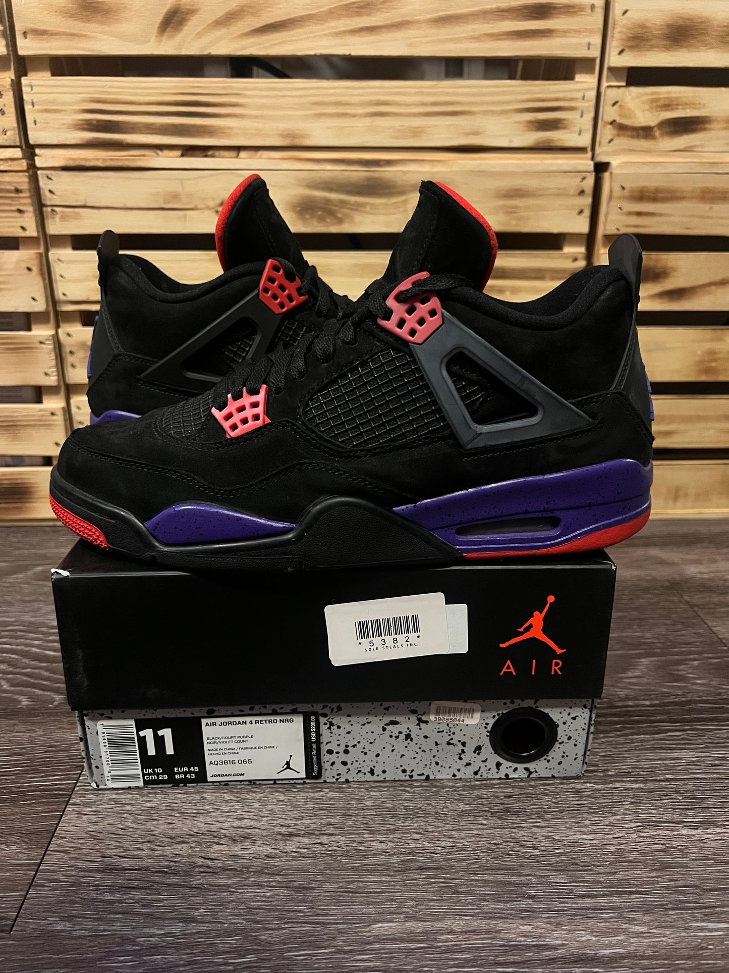 Air Jordan 4 Retro NRG Raptors — Size 11