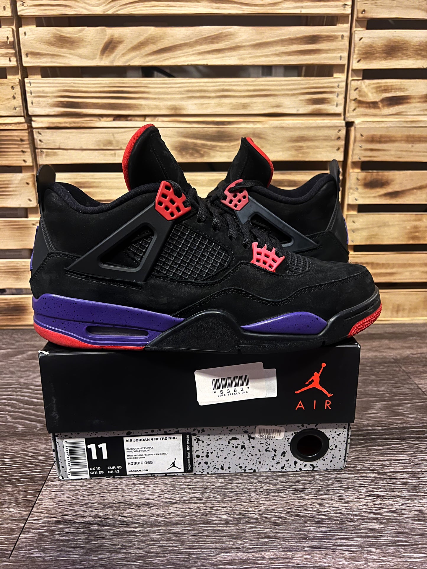 Air Jordan 4 Retro NRG Raptors — Size 11