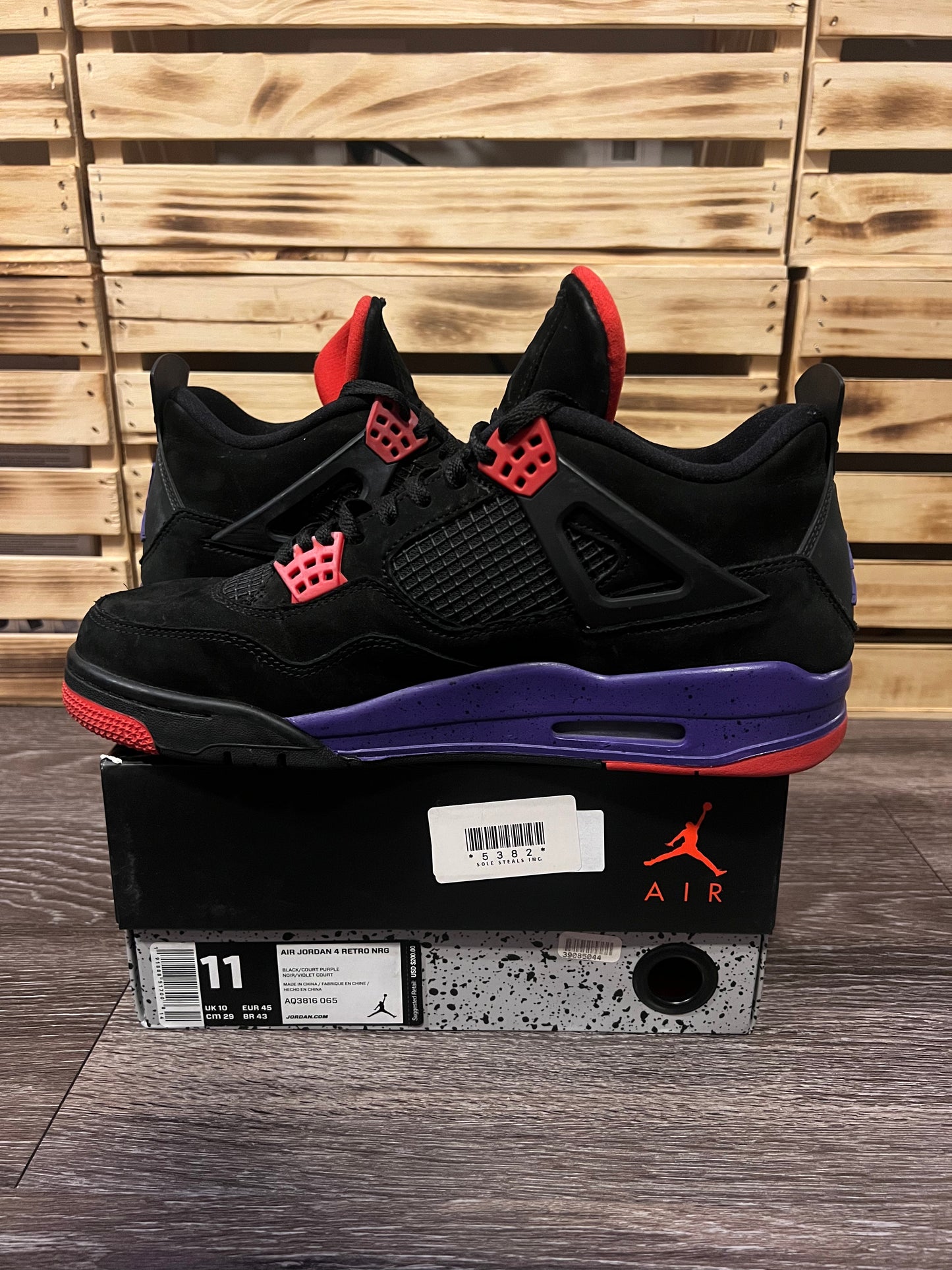Air Jordan 4 Retro NRG Raptors — Size 11