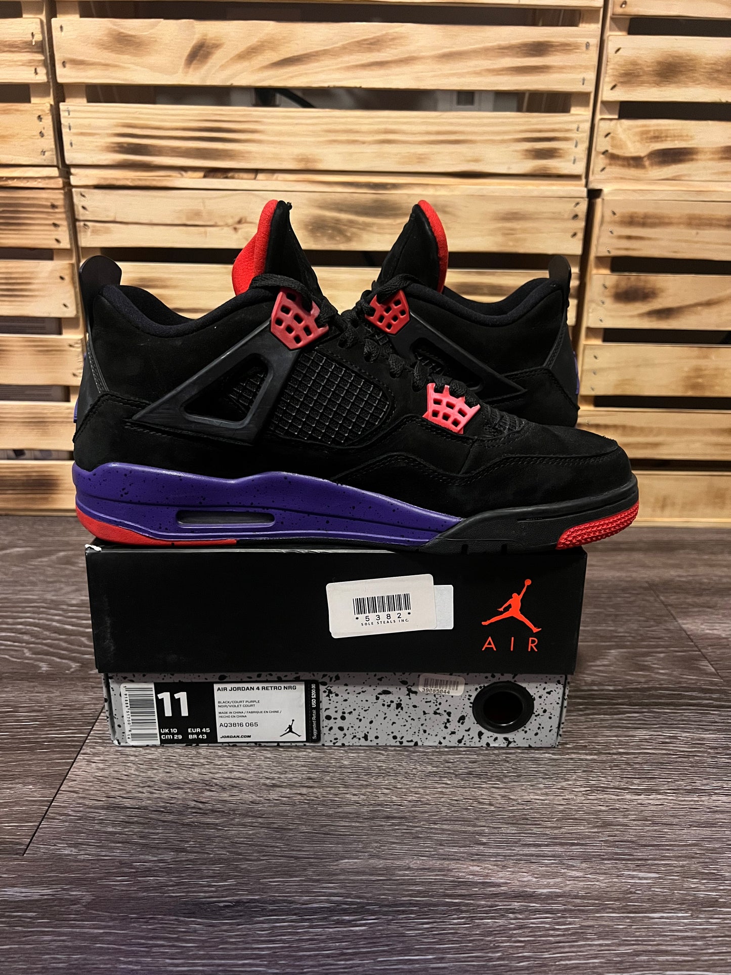 Air Jordan 4 Retro NRG Raptors — Size 11