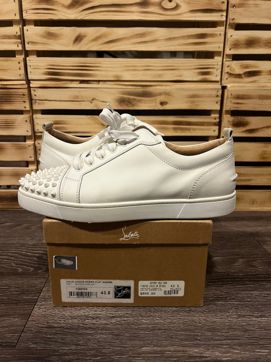 Christian Louboutin Louis Junior Spikes Gomme White | EU 43.5 / US 10.5