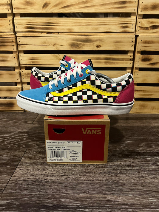 Vans Old Skool Off The Wall Crazy Checks Sneakers Size 11