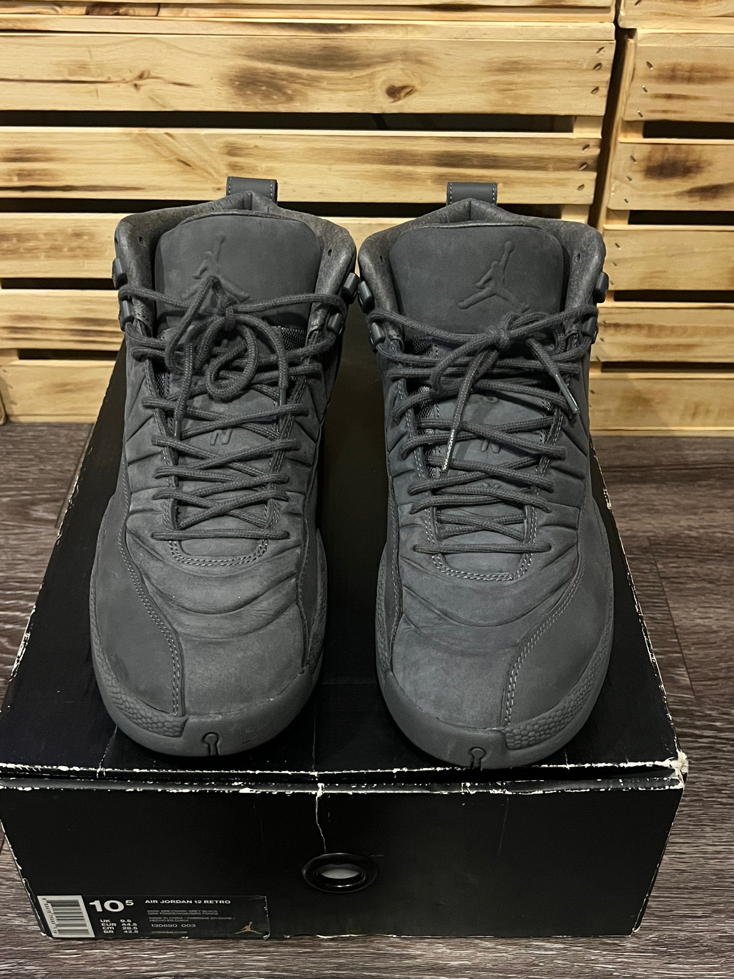 Air Jordan Retro 12 PSNY Dark Grey Size 10.5 130690-003