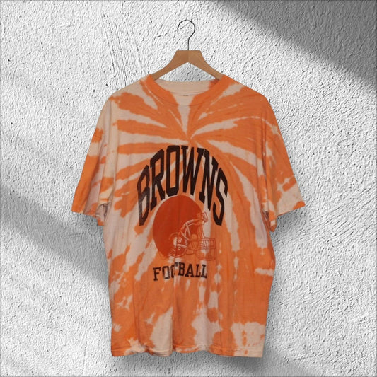 Vintage 1994 Cleveland Browns Tie-Dye Defense Football Shirt XL