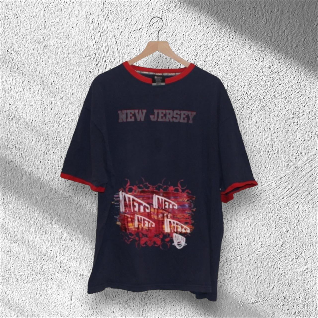 Vintage New Jersey Nets Brooklyn 2XL Ringer Shirt NBA