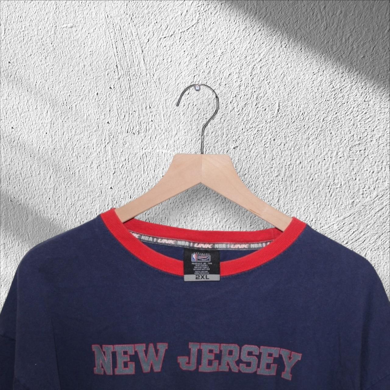 Vintage New Jersey Nets Brooklyn 2XL Ringer Shirt NBA